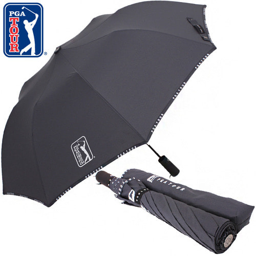 PGA 2단 자동 로고바이어스 우산